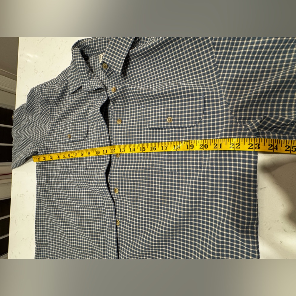 L.L. Bean Blue and White Button-Up Shirt - Picture 6 of 8
